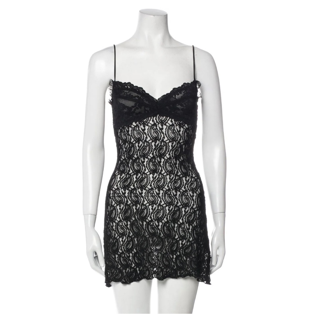 Realisation Par Black Lace Mini Dress